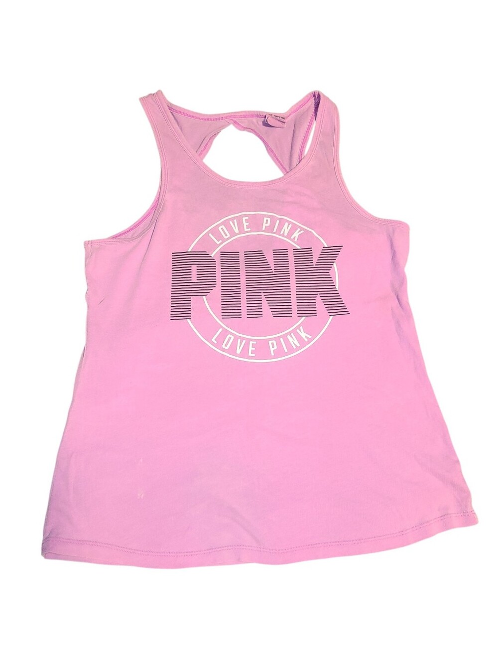 PINK Victoria's Secret Light Pink Racerback Tank Top SIZE SMALL